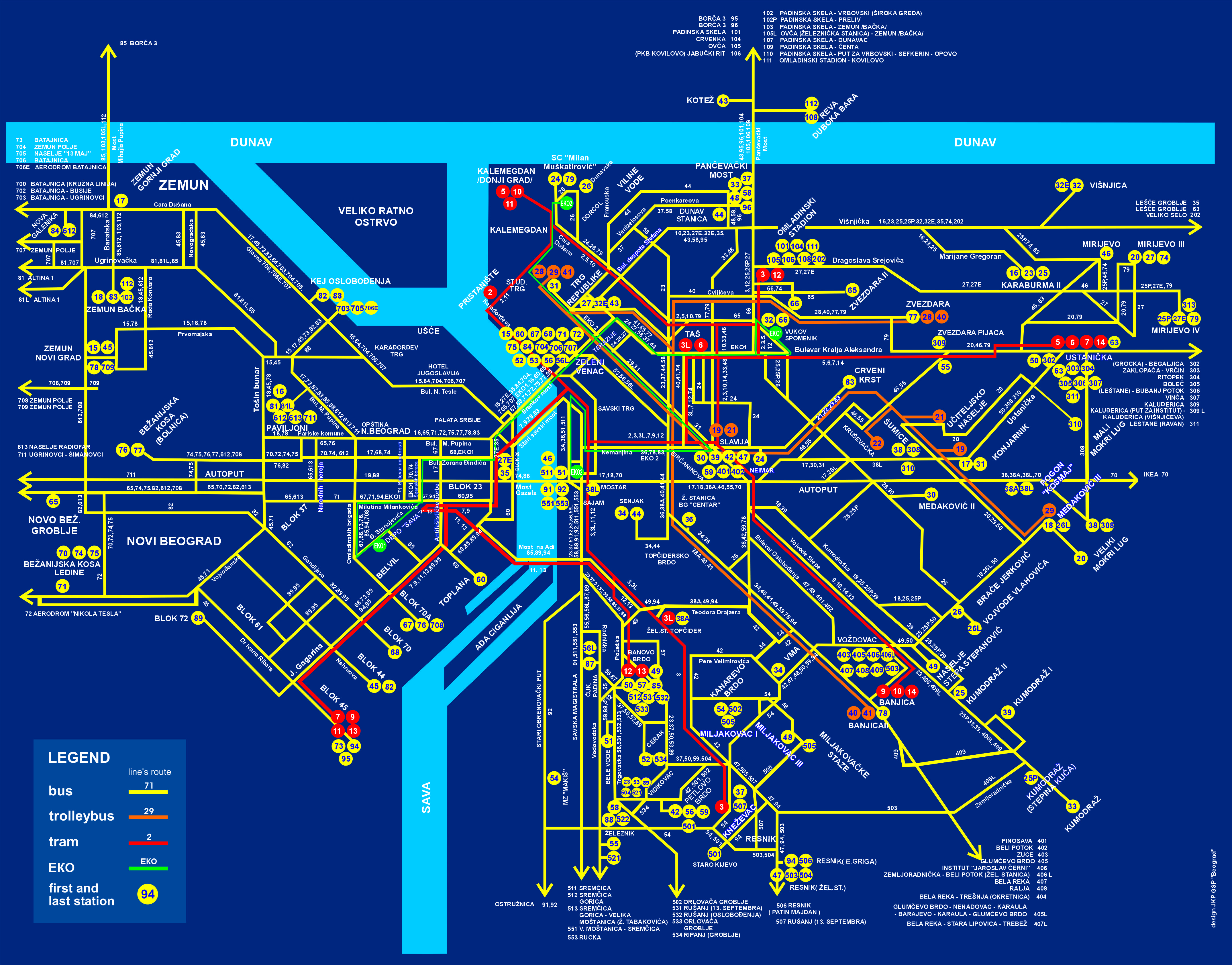 mapa beograda autobuske linije МАПА ЛИНИЈА mapa beograda autobuske linije